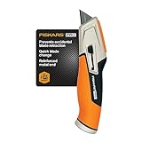 Fiskars Pro Retractable Utility Knife - Box Cutter with...