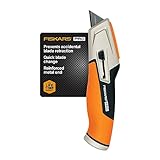 Fiskars Pro Retractable Utility Knife - Box Cutter with...