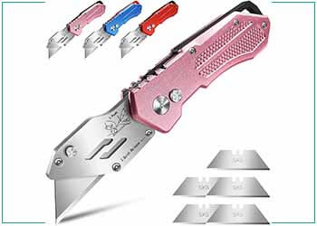 Jetmore Pink Box Cutter Folding Utility Knife